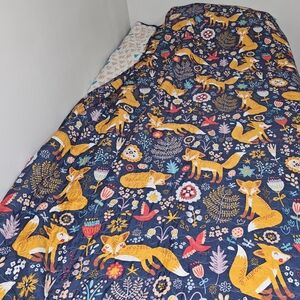Floral Fox Patterned Bedding Set
